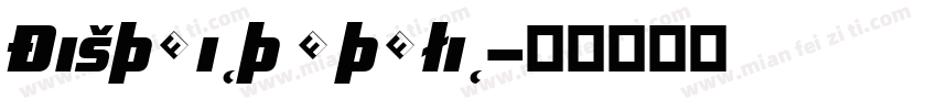 District Italic字体转换
